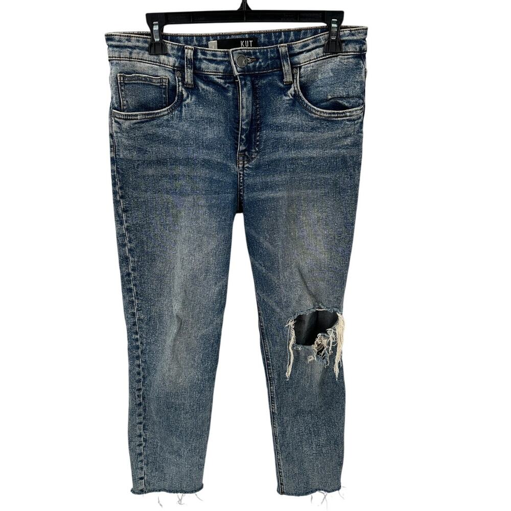 KUT FROM THE KLOTH Rachael Fab Ab Distressed Jeans // 6
